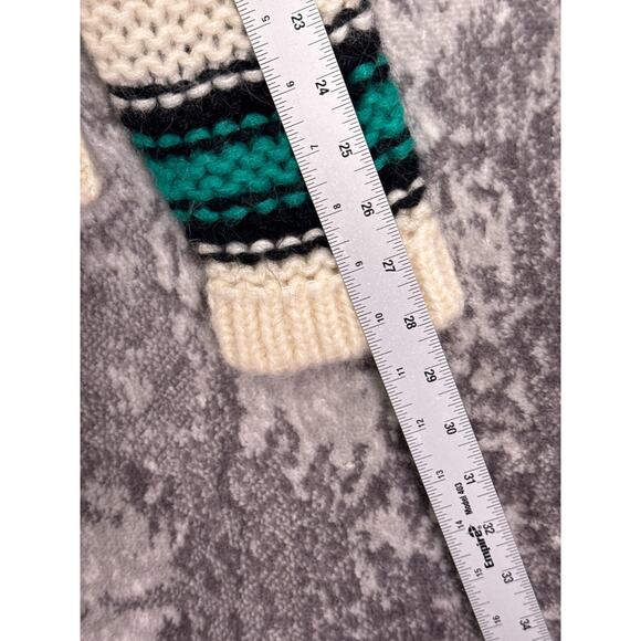 Maje Sweater 1 / Small Womens Mohair Chunky Knit Stripe Oversized Relax Pullover - Picture 5 of 8